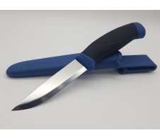 Нож Morakniv Companion Navy Blue, нержавеющая сталь, 13164 12C27 SANDVIK Пластик, резина