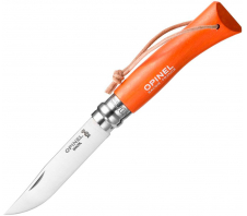 Складной нож "Opinel Tradition colored №7"оранжевый 12C27 SANDVIK Граб