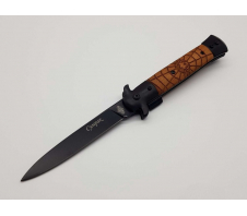Нож складной хозяйственно-бытовой "Сумрак", черный 65Х13 Сталь, дерево