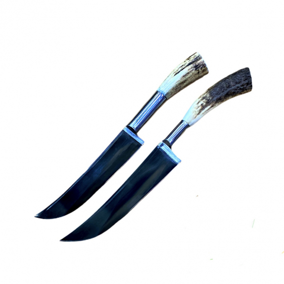 Узбекский нож Пчак чирчик. Косуля мини, гарда олово. ШХ-15 (11-12 см)